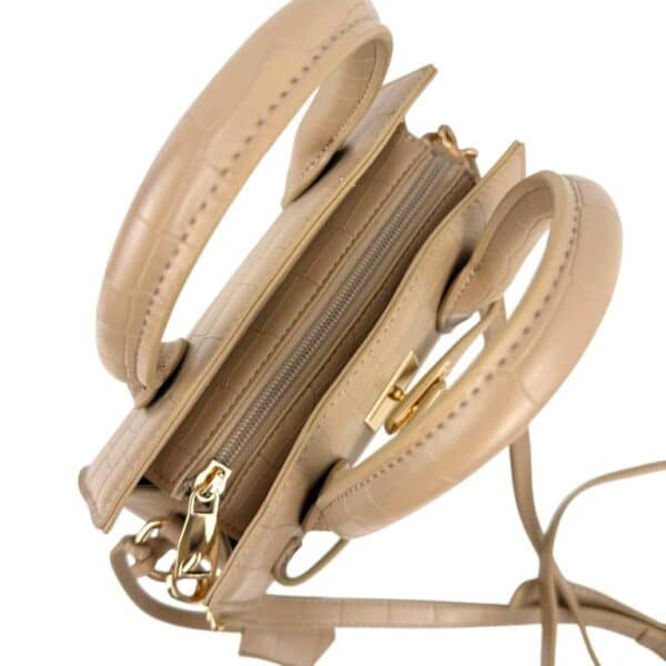 Bolso de Mano Sintético con Estilo Coco, Frontal Decorativo y Cierre de Cremallera para Mujer - Imagen 12