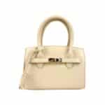 Bolso de Mano Sintético con Estilo Coco, Frontal Decorativo y Cierre de Cremallera para Mujer - Imagen 4