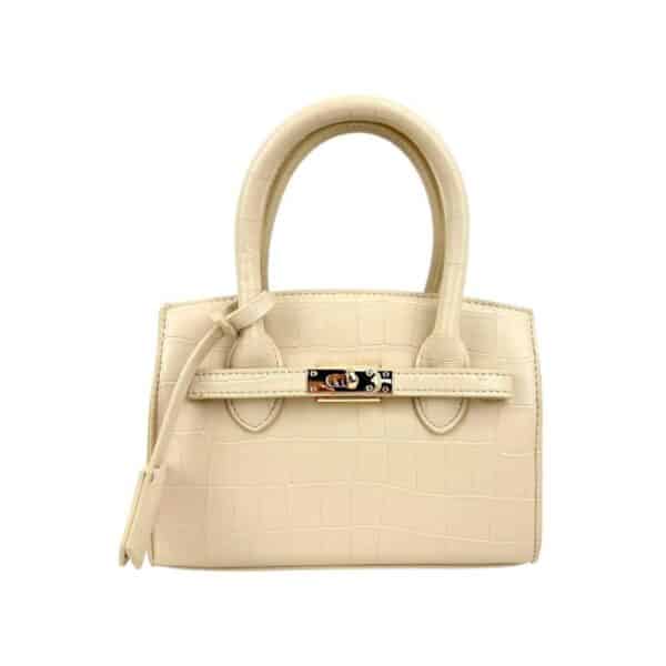 Bolso de Mano Sintético con Estilo Coco, Frontal Decorativo y Cierre de Cremallera para Mujer - Imagen 4