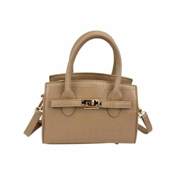 Bolso de Mano Sintético con Estilo Coco, Frontal Decorativo y Cierre de Cremallera para Mujer - Imagen 8