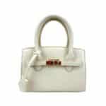 Bolso de Mano Sintético con Estilo Coco, Frontal Decorativo y Cierre de Cremallera para Mujer - Imagen 7