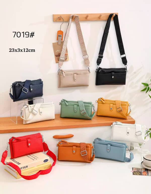 Bolso Bandolera Sintético para Mujer con Bolsillo Frontal y 2 Compartimentos Principales - Imagen 2