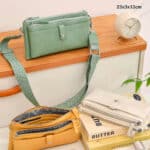 Bolso Bandolera Sintético para Mujer con Bolsillo Frontal y 2 Compartimentos Principales