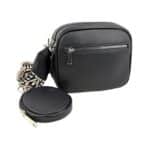 Bolso Bandolera Sintético con Bolsillo Frontal, 2 Compartimentos y Monedero Circular Extra para Mujer - Imagen 4