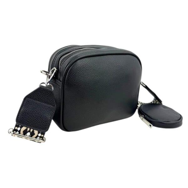 Bolso Bandolera Sintético con Bolsillo Frontal, 2 Compartimentos y Monedero Circular Extra para Mujer - Imagen 5