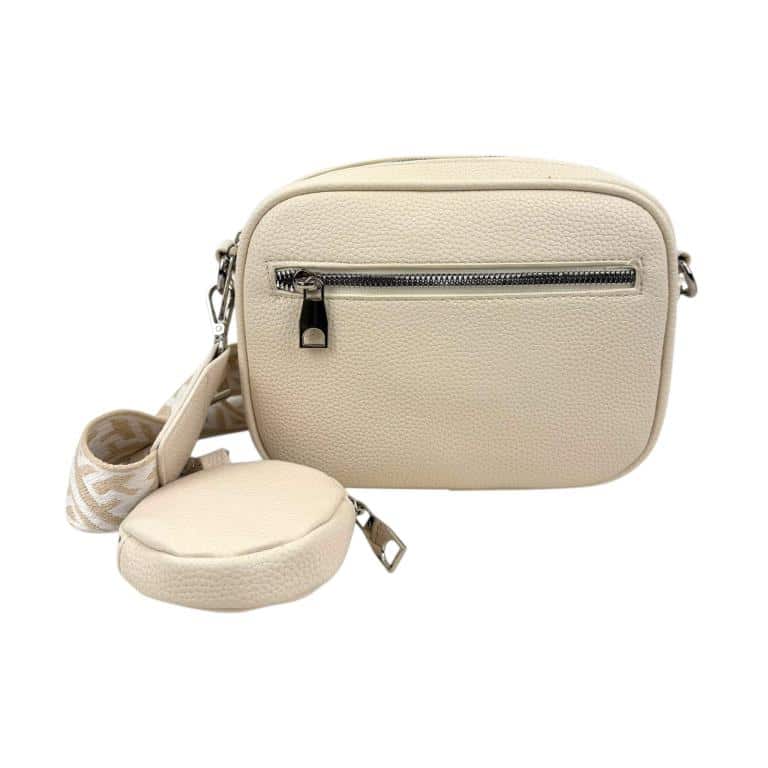 CG9960-891C-E Bolso Bandolera Sintético con Bolsillo Frontal, 2 Compartimentos y Monedero Circular Extra para Mujer - Imagen 1