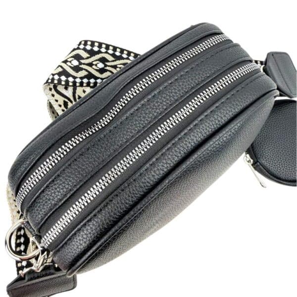 Bolso Bandolera Sintético con Bolsillo Frontal, 2 Compartimentos y Monedero Circular Extra para Mujer - Imagen 7