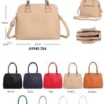 Bolso de Mano Sintético con Estampado D.C. y Multicompartimentos con Cremallera para Mujer