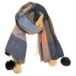 Bufanda con pompones de colores - Imagen 3