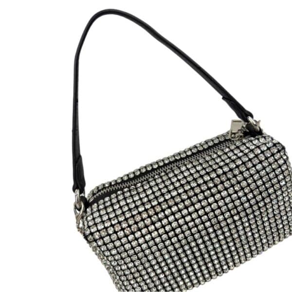 Bolso de Fiesta Sintético con Diamantes Brillantes y 2 Asas Largas para Mujer - Imagen 2