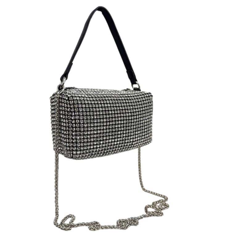 CGBJ777-1-Principal Bolso de Fiesta Sintético con Diamantes Brillantes y 2 Asas Largas para Mujer - Imagen 1