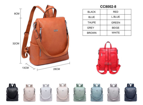 Mochila Sintética Antirrobo Coveri Collection de Gran Capacidad para Mujer - Imagen 2