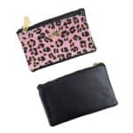 Monedero Sintético Coveri Collection con Diseño Animal Print y 2 Bolsillos con Cremallera para Mujer