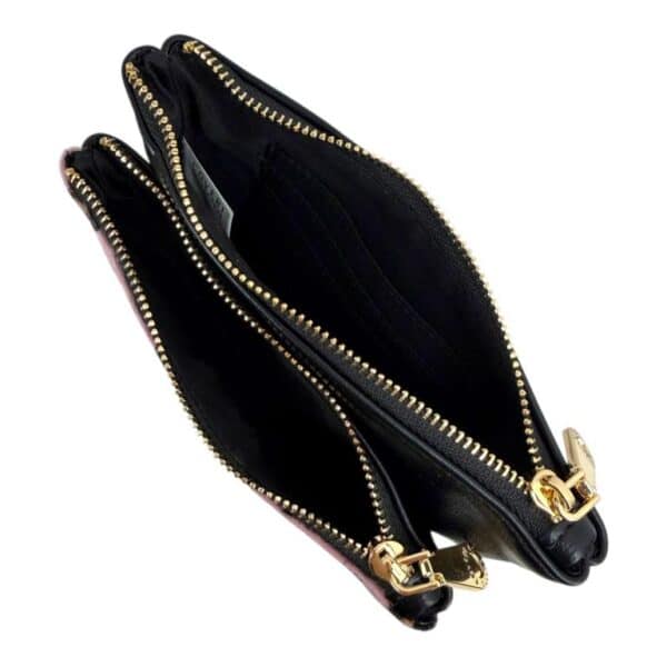 Monedero Sintético Coveri Collection con Diseño Animal Print y 2 Bolsillos con Cremallera para Mujer - Imagen 4