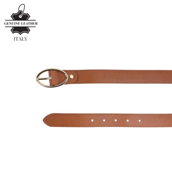 Precioso Cinturón Piel Italiana de Mujer con Gran Calidad y Hebilla Grande - Imagen 10