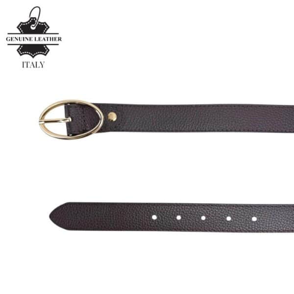 Precioso Cinturón Piel Italiana de Mujer con Gran Calidad y Hebilla Grande - Imagen 7