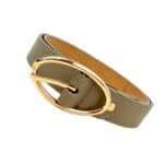 Precioso Cinturón Piel Italiana de Mujer con Gran Calidad y Hebilla Grande