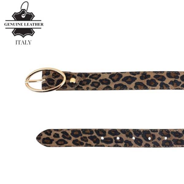 Precioso Cinturón Piel Italiana de Mujer con Gran Calidad y Hebilla Grande - Imagen 5