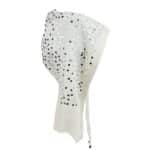 Pasamontañas balakclava con lentejuelas brillantes cashmere y lana - Imagen 13