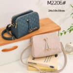 Bolso Bandolera Sintético de Maxfly para Mujer con 3 Bolsillos Principales y Frontal Decorativo