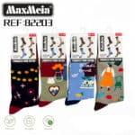 Calcetines Largos Elásticos y Duraderos en Algodón con Talla Única y Precioso Diseño para Hombre y Mujer