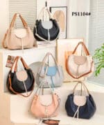 Bolso de Mano Sintético Tricolor de Maxfly para Mujer con Solapa Decorativa y Bolsillo Trasero - Imagen 2