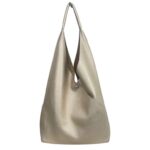Bolso de Hombro Sintético Tipo Hobo con Multicompartimentos + Bolsito Extra para Mujer - Imagen 9