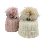 Gorro de Lana y Cashmere con Gran Calidad y Pompón Decorativo de Mujer - Imagen 2