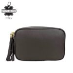 Bolso Bandolera Piel Grano Italiana para Mujer con Flecos Decorativos - Imagen 7