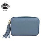 Bolso Bandolera Piel Grano Italiana para Mujer con Flecos Decorativos - Imagen 8