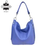 Bolso de Hombro Tipo Hobo en Piel Italiana con Bolsillo Frontal Vertical y Asa Extraíble para Mujer - Imagen 4