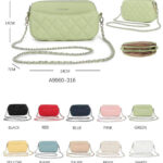 Bolso Bandolera Sintético D. Cristina con Bolsillo Frontal y 3 Compartimentos Principales para Mujer