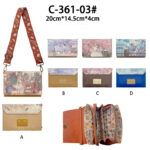 Bolso Bandolera Sintético con Muñeca Sweet Candy, Multicompartimentos y Solapa para Mujer