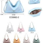 Bolso Compacto y Sintético tipo Hobo Coveri Collection con Bolsillo Trasero y Cremallera para Mujer