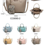 Bolso de Mano en Nylon Coveri Collection con Bolsillo Trasero y Monedero Extra de Serpiente Mujer