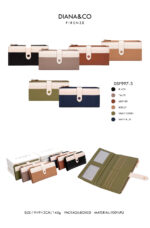 Cartera Sintética Bicolor Diana & Co Firenze para Mujer con Espacio para Tarjetas, Caja y Cremallera - Imagen 2