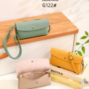 Cartera Sintética de Mujer con Espacio para Tarjetas Trasero y Tira Bandolera Ajustable y Extraíble-Principal- Mayorista España