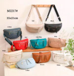 Riñonera Sintética de Maxfly con Bolsillos Exteriores con Cremallera y Tira Bandolera para Mujer - Imagen 2