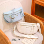 Riñonera Sintética de Maxfly con Bolsillos Exteriores con Cremallera y Tira Bandolera para Mujer