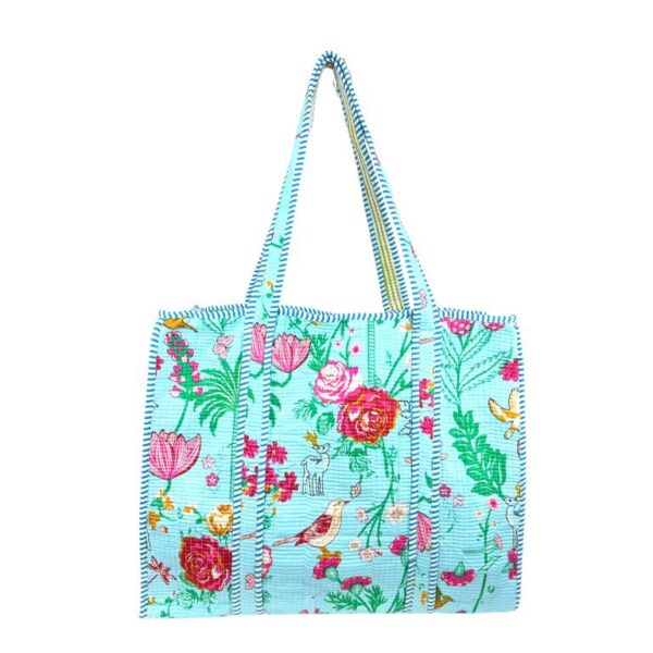 Bolso ToteBag Artesanal de Algodón con Diseño Exclusivo y Cierre de Cremallera Mujer - Imagen 13