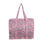 Bolso ToteBag Artesanal de Algodón con Diseño Exclusivo y Cierre de Cremallera Mujer - Imagen 14