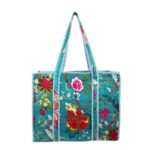 Bolso ToteBag Artesanal de Algodón con Diseño Exclusivo y Cierre de Cremallera Mujer - Imagen 11