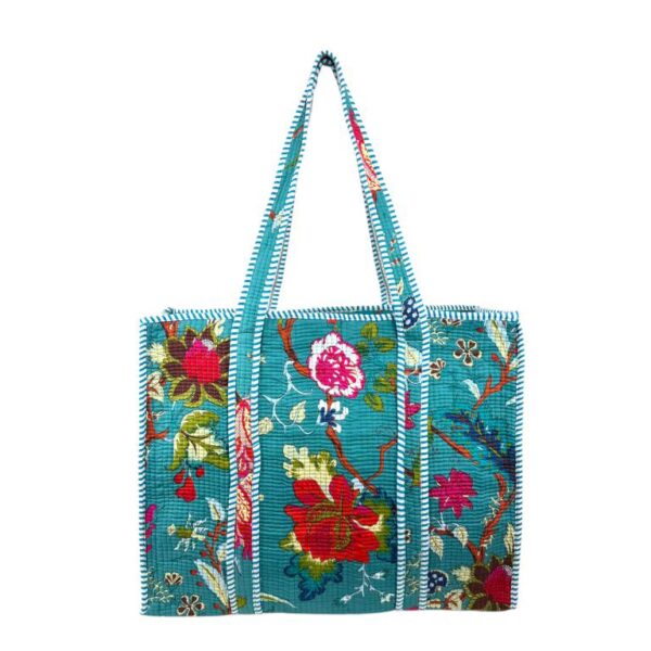 Bolso ToteBag Artesanal de Algodón con Diseño Exclusivo y Cierre de Cremallera Mujer - Imagen 11