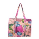 Bolso ToteBag Artesanal de Algodón con Diseño Exclusivo y Cierre de Cremallera Mujer - Imagen 12