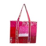 Bolso ToteBag Artesanal Estilo Patchwork en Algodón con Diseño Exclusivo para Mujer - Imagen 7