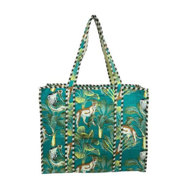 Bolso ToteBag Artesanal de Algodón con Diseño Exclusivo y Cierre de Cremallera Mujer - Imagen 7