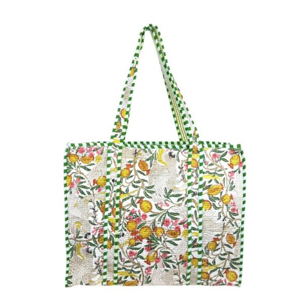 Bolso ToteBag Artesanal de Algodón con Diseño Exclusivo y Cierre de Cremallera Mujer - Imagen 10