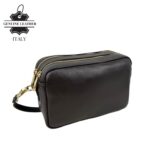 Bolso Bandolera en Piel Italiana con 2 Bolsillos con Cierre de Cremallera para Mujer - Imagen 14