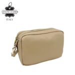 Bolso Bandolera en Piel Italiana con 2 Bolsillos con Cierre de Cremallera para Mujer - Imagen 3