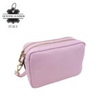 Bolso Bandolera en Piel Italiana con 2 Bolsillos con Cierre de Cremallera para Mujer - Imagen 6